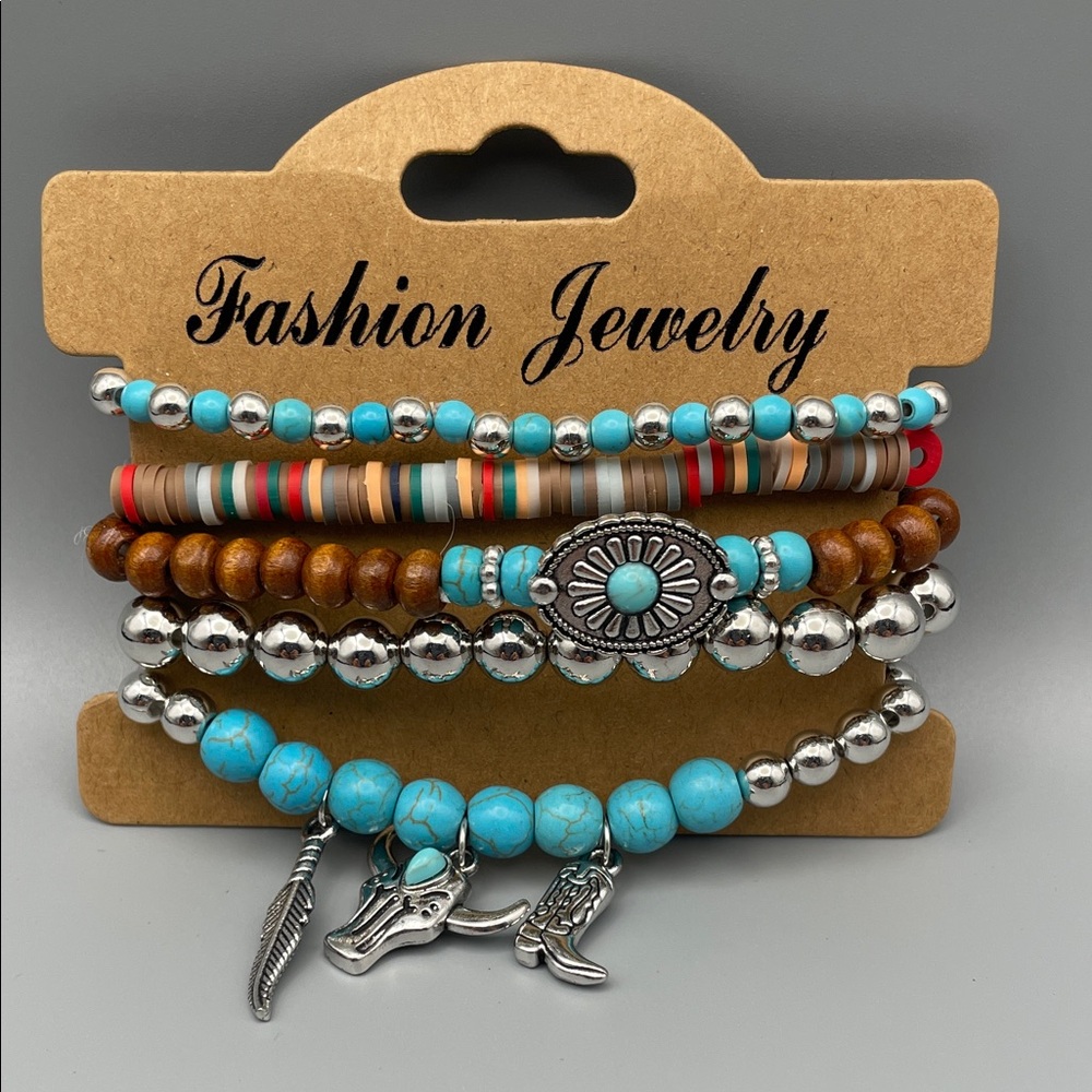 Multicolor Beaded Bracelet Set